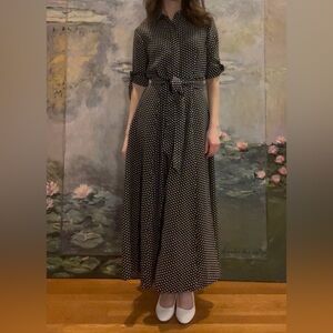 Calvin Klein Formal Polka Dot Dress, Size 2